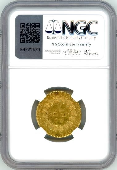 フランス24リーブル金貨 第一共和制 エンゼル 1793年A MS62/未