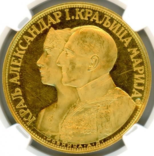 ユーゴスラビア4ダカット金貨 アレクサンダー1世とマリア 1931年 ユーゴスラビア4ダカット金貨 アレクサンダー1世とマリア 1931年