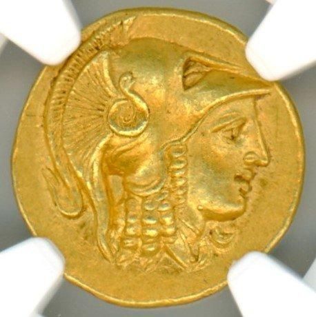 マケドニア王国ステーター金貨 古代ギリシャ アテナとニケ神