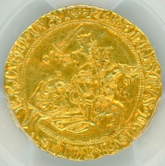 フランス　エキュドール金貨 フランス 1380-1422 シャルル6世 エキュドール金貨 NGC MS62 FR