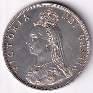 イギリスフローリン銀貨 ヴィクトリア・ジュビリー 1887年 美品