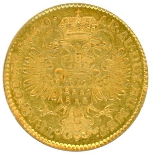 ハンガリー(トランシルヴァニア公国)ダカット金貨 マリアテレジア 1760