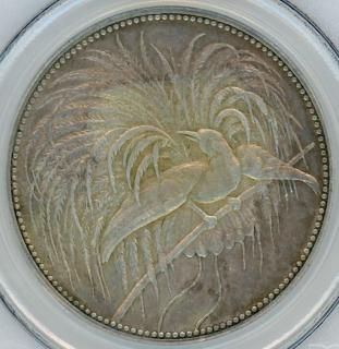 極楽鳥 ドイツ領ニューギニア5マルク銀貨 1894年A XF45/美品＋ 送料込