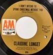 CLAUDINE LONGET - I DON'T INTEND TO SPEND X'MAS WITHOUT YOU[A&M/US]'68/2trks.7 Inch 