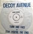DECOY AVENUE - TURN AND FACE[---]'83/2trks.7 Inch die-cut slv. *wear/crease/wrinkle[vg/ex-)