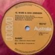 AL WARD & DAN JOHNSON - SANDY[rca/aus]'75/2trks.7 Inch w/company slv. (vg+/ex) 
