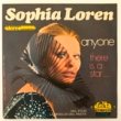 SOPHIA LOREN - ANYONE[delta/italy]'71/2trks. 7 Inch mega rare original (ex+/ex+)