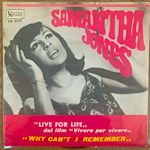 SAMANTHA JONES - LIVE FOR LIFE[united artists/italy]'6x/2trks.7 Inch  (vg+/vg+)