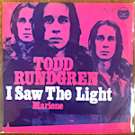 TODD RUNDGREN - I SAW THE LIGHT[bearkville/ger]'72/2trks.7Inch P/S  (vg++/vg++)