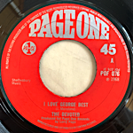 THE DEVOTED - I LOVE GEORGE BEST[page one/uk]'68/2trks.7 Inch w/company slv.(vg-/vg+)