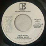 LEON WARE - SLIPPIN' AWAY[erektra/us]'82/2trks.7Inch promo white label (vg++)