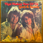 <img class='new_mark_img1' src='https://img.shop-pro.jp/img/new/icons1.gif' style='border:none;display:inline;margin:0px;padding:0px;width:auto;' />GARY & SANDY - THAT MAKES TWO OF US[top ten records/us]'77/10trks.LP *ring wear(vg++/vg++)