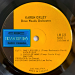 KAREN OXLEY - ONE LESS BELL[CBC transcription/can]'6x/4trks.7 Inch  (vg+)<img class='new_mark_img2' src='https://img.shop-pro.jp/img/new/icons1.gif' style='border:none;display:inline;margin:0px;padding:0px;width:auto;' />