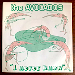 THE AVACADOS - I NEVER KNEW[choo choo train records]'81/2trks.7 Inch (ex/ex)