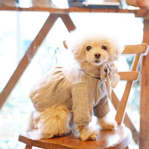 マフラー付ふんわりリバーシブルコート - 「ブルーブルーブルー blue