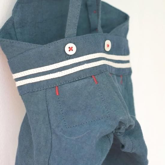 blue blue bleue セーラーサロペット35 セーラーサロペット - 「ブルーブルーブルー blue bleu bleue