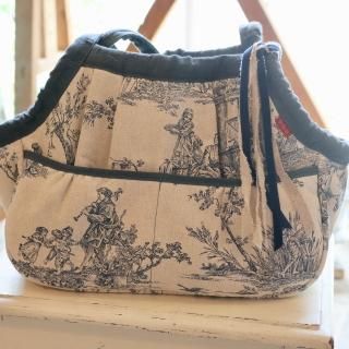 blue-bleu-bleue ブルーブルーブルー ストライプキャリーバック フレンチストライプ・キャリーバッグ - 「ブルーブルーブルー