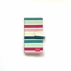 北欧デザインiPhone各種手帳型ケース gp multi stripe