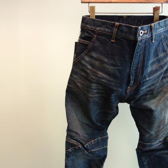 ISAMU KATAYAMA BACKLASH ストレッチデニム立体裁断+ステアレザー ISAMU KATAYAMA BACKLASH ストレッチデニム立体裁断+ステアレザー