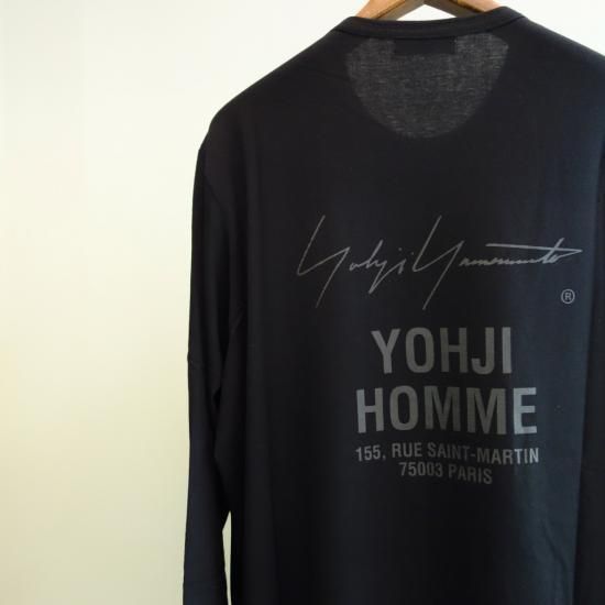 YOHJI YAMAMOTO スタッフプリント 長袖 カットソー YOHJI YAMAMOTO スタッフプリント 長袖Tシャツ(HK-T41-082)