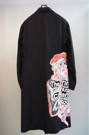Yohji yamamoto 17aw 袖山刺繍プリントジャケット
