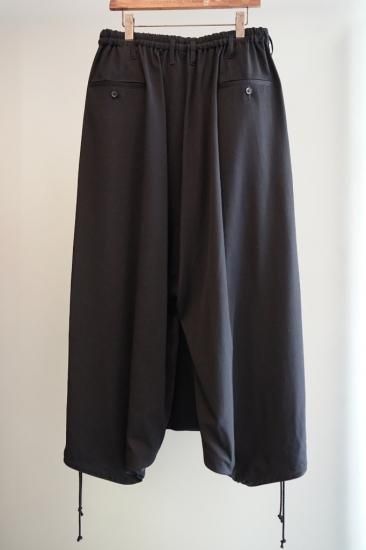 YOHJI YAMAMOTO シワギャバ サルエルスカート(HV-S15-100) YOHJI YAMAMOTO シワギャバ サルエルスカート(HV-S15-100)