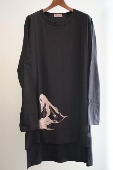 YOHJI YAMAMOTO 丸首ロング裸女プリント(HV-T13-073)