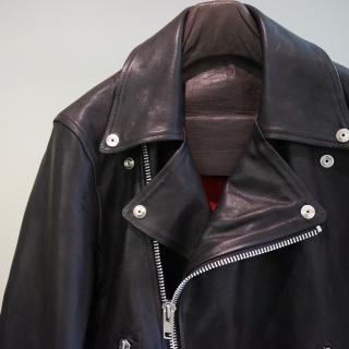 BACKLASHカンガルースエードニベレザーシングルライダース/バック