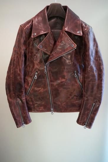 ISAMU KATAYAMA BACKLASH イタリアンダブルショルダー シワ加工プル