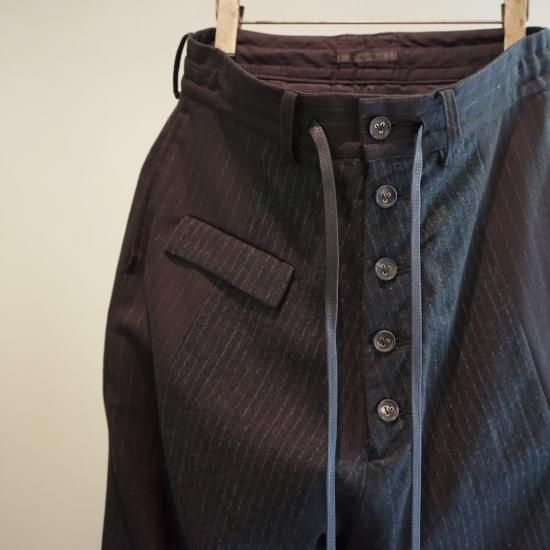 値下げ明日までThe viridi-anne ランダムストライプサルエルパンツ LYRnuNir.jpg