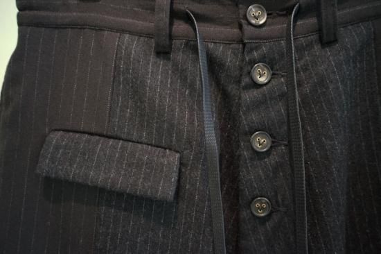 The Viridi-anne ランダムストライプ サルエルパンツ(VI-3115-04)