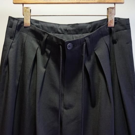 YOHJI YAMAMOTO シワギャバ バルーンパンツ(HN-P06-100)