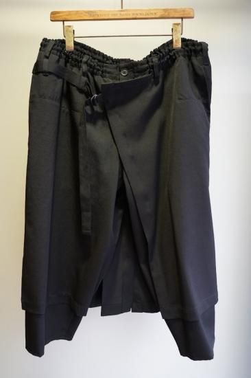 YOHJI YAMAMOTO シワギャバ 定番ラップパンツ(HN-P07-100)