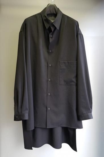 Yohji Yamamoto Pour Homme シワギャバ前後段違いシャツ - その他