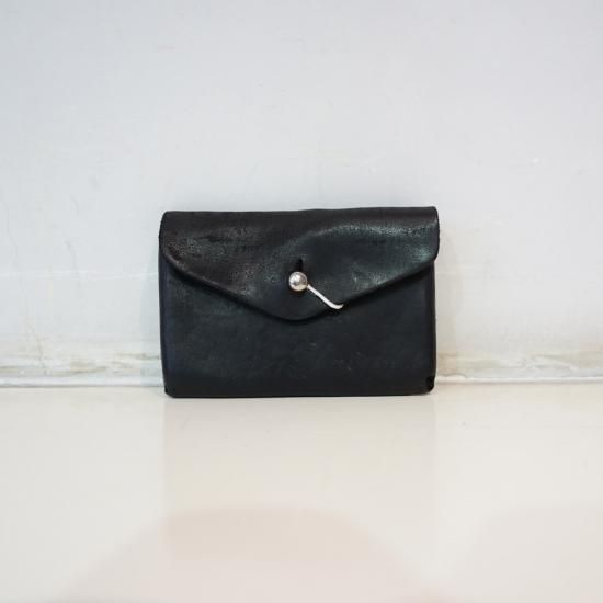 GUIDI HORSE CULATTA FULL GRAIN COIN POCKET(EN01)BLK
