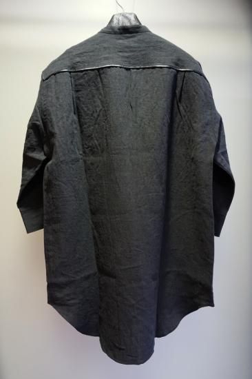 ISAMU KATAYAMA BACKLASH リネン スキッパーシャツ(1892-03)