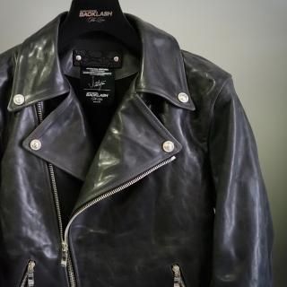 BACKLASH THE LINE シングルライダース XL ネイビー BACKLASH THE LINE シングルライダース XL ネイビー