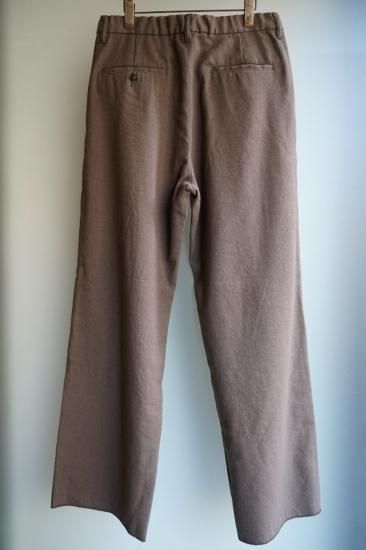 ISAMUKATAYAMA BACKLASH リネンウールカシミヤ ワイドパンツ(1913-01)