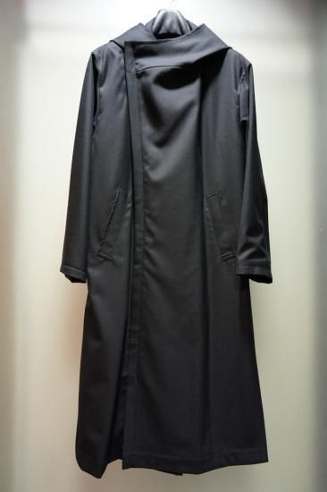 Ground Y ダブルジップ フーディー コートGR-J08-100 GroundY Gabardine Double Long Hoodie(GR-J08-100)