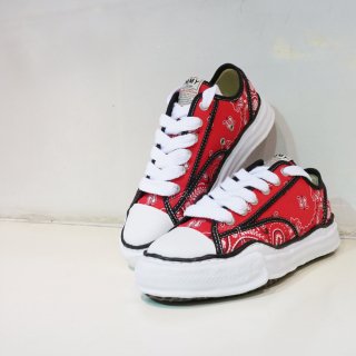 Maison MIARA YASUHIRO original sole bandana printed canvas low sneaker(A06FW732)RED