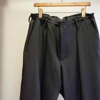 YOHJI YAMAMOTO HOMME シワギャバ裾いってこいパンツ(HD-P18-100)