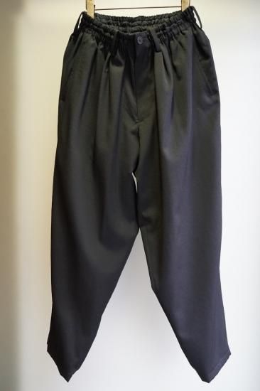 YOHJI YAMAMOTO HOMME シワギャバ ゴム紐パンツ(HD-P53-100) YOHJI YAMAMOTO HOMME シワギャバ ゴム紐パンツ(HD-P53-100)