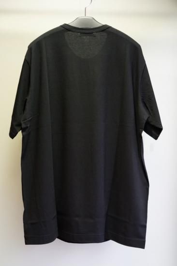 Yohji Yamamoto POUR HOMMEカルティマ天竺L/S T YOHJI YAMAMOTO HOMME カルティマ天竺 新丸首 半袖(HX-T02-070)BLK