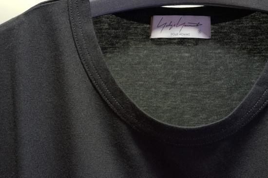 YOHJI YAMAMOTO HOMME カルティマ天竺 新丸首 半袖(HX-T02-070)BLK