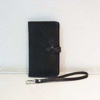 ISAMUKATAYAMA BACKLASH イタリアンダブルショルダー携帯ケース＋財布L(849-06)BLK