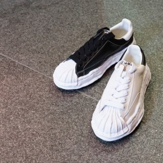Maison MIHARA YASUHIRO OG Sole Shellcap Leather Low-top Sneaker(A06FW702)BLK