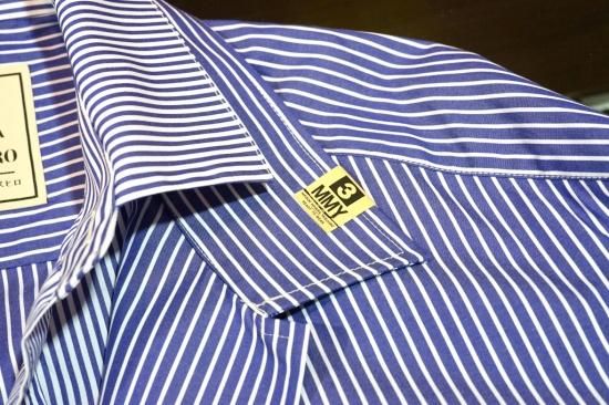 メゾンミハラヤスヒロ Double Layerd Stripe Shirt MAISON MIHARA YASUHIRO Maison 22SS 「Double Layerd Stripe