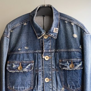 Maison MIHARA YASUHIRO Bottom Layered Denim Jacket(A08BL021)