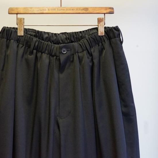 YOHJI YAMAMOTO HOMME シワギャバ ウェストギャザー9分丈パンツ YOHJI YAMAMOTO HOMME シワギャバ ウェストギャザー9分丈パンツ