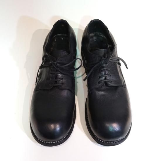 GUIDI HORSE FULL GRAIN LACED BIG DADDY SHOES SOLE LEATHER(GR02)BLK GUIDI HORSE FULL GRAIN LACED BIG DADDY SHOES SOLE LEATHER(GR02)BLK